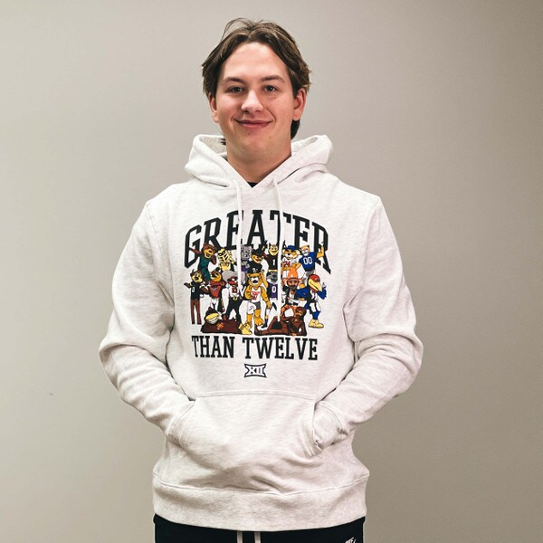 Charlie Hustle Big-12 Greater Than Ever Gray Hoodie